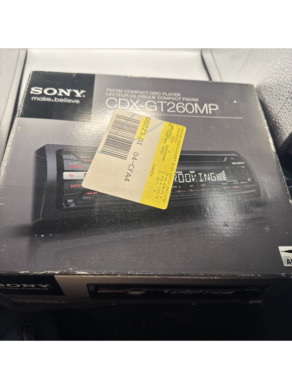 Sony CDX-GT260MP 1 DIN In-Dash CD Player Car Stereo Head Unit w/ AUX
